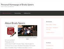 Tablet Screenshot of bradyspeersfamily.com